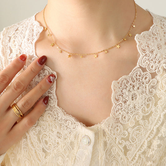Colier placat cu aur de 18k Glitterati