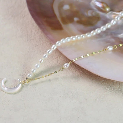 Colier din argint cu perle naturale de cultura Glitterati Mystica