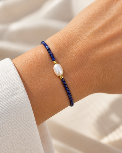 Bratara Glitterati cu lapis lazuli
