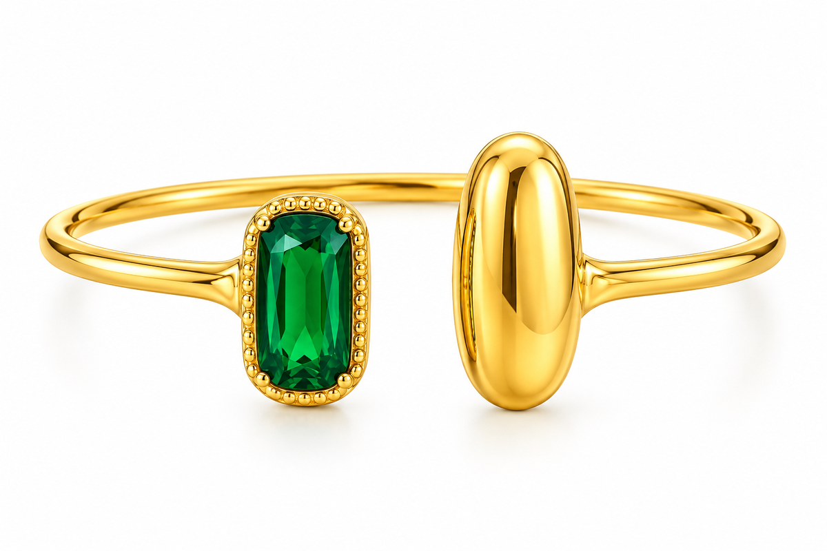 Bratara Glitterati Portal cu cristal verde