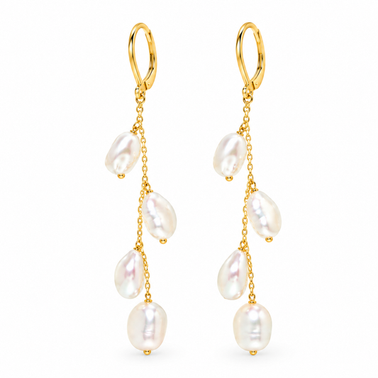 Glitterati Seafoam Cultured Pearl Earrings