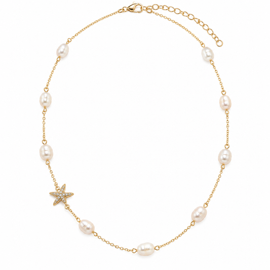 Colier argint placat Glitterati Goddess