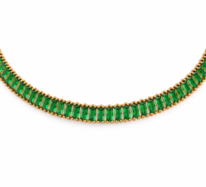 Colier choker verde - Glitterati Murmur