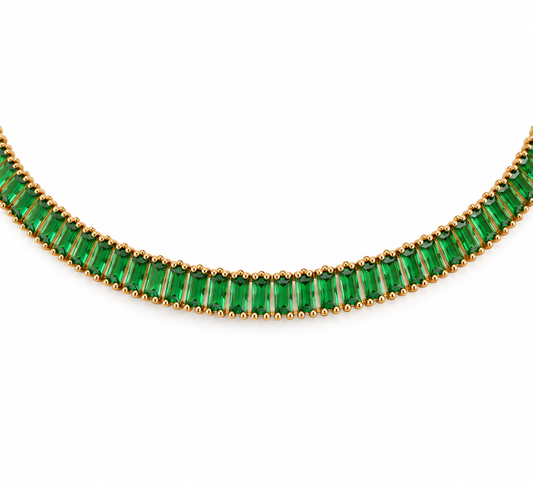 Colier choker verde - Glitterati Murmur
