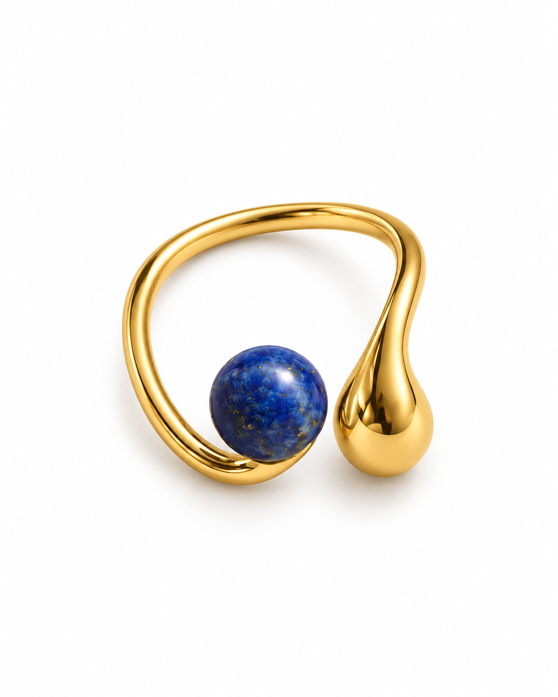 Inel reglabil cu lapis lazuli