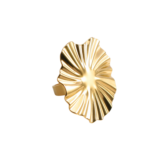 Inel placat cu aur de 18k Glitterati Sunrays