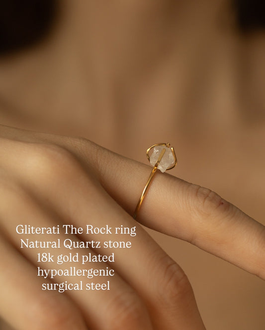 Inel cu quartz Glitterati The Rock
