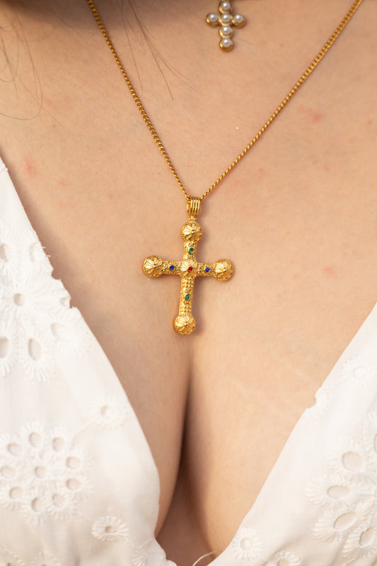 Colier placat cu aur de 18k Glitterati