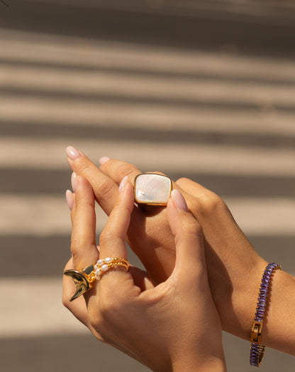 Brățară placata cu aur de 18K Glitterati Murmur - lavender
