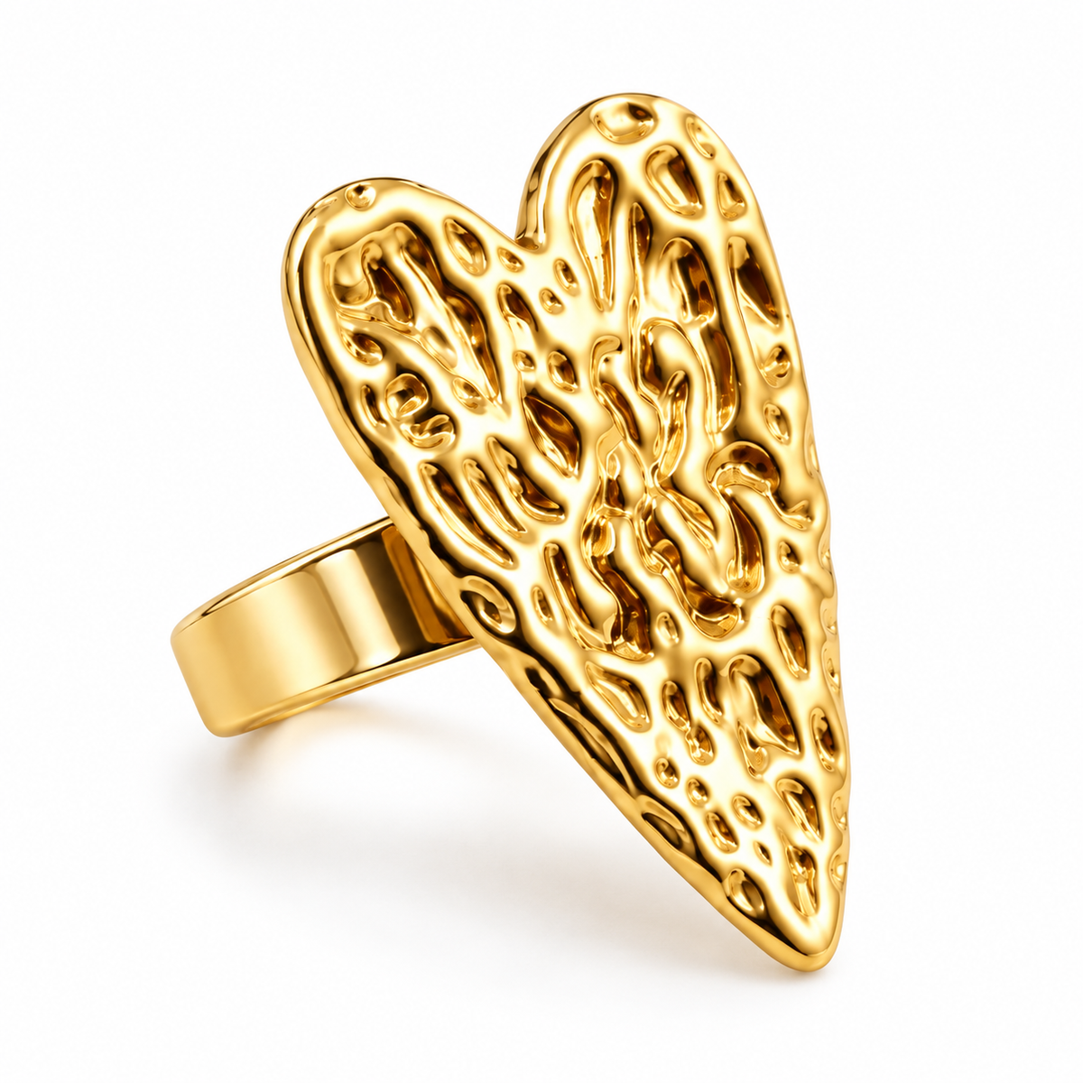 Inel placat cu aur de 18k Glitterati Big Love