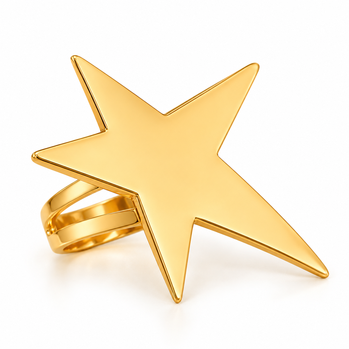 Inel placat cu aur de 18k Glitterati Supernova