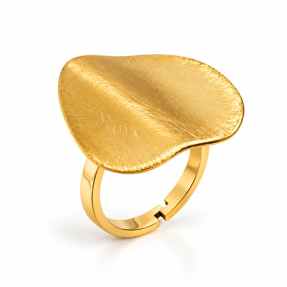 Inel placat cu aur de 18k Glitterati Wind