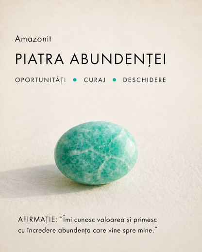 Cercei placați cu aur de 18k Glitterati True Self, cu amazonit din otel chirurgical