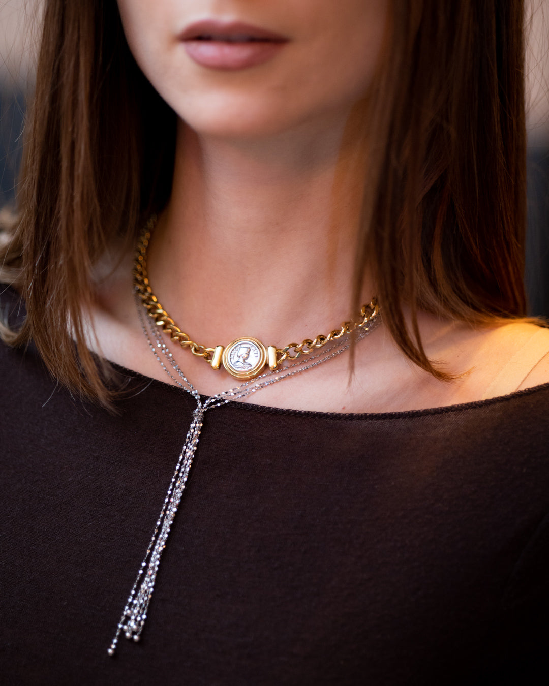 Colier placat cu aur de 18K Glitterati