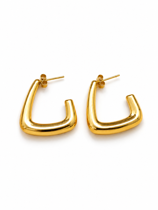 Earrings   Geometry Hoops Glitterati