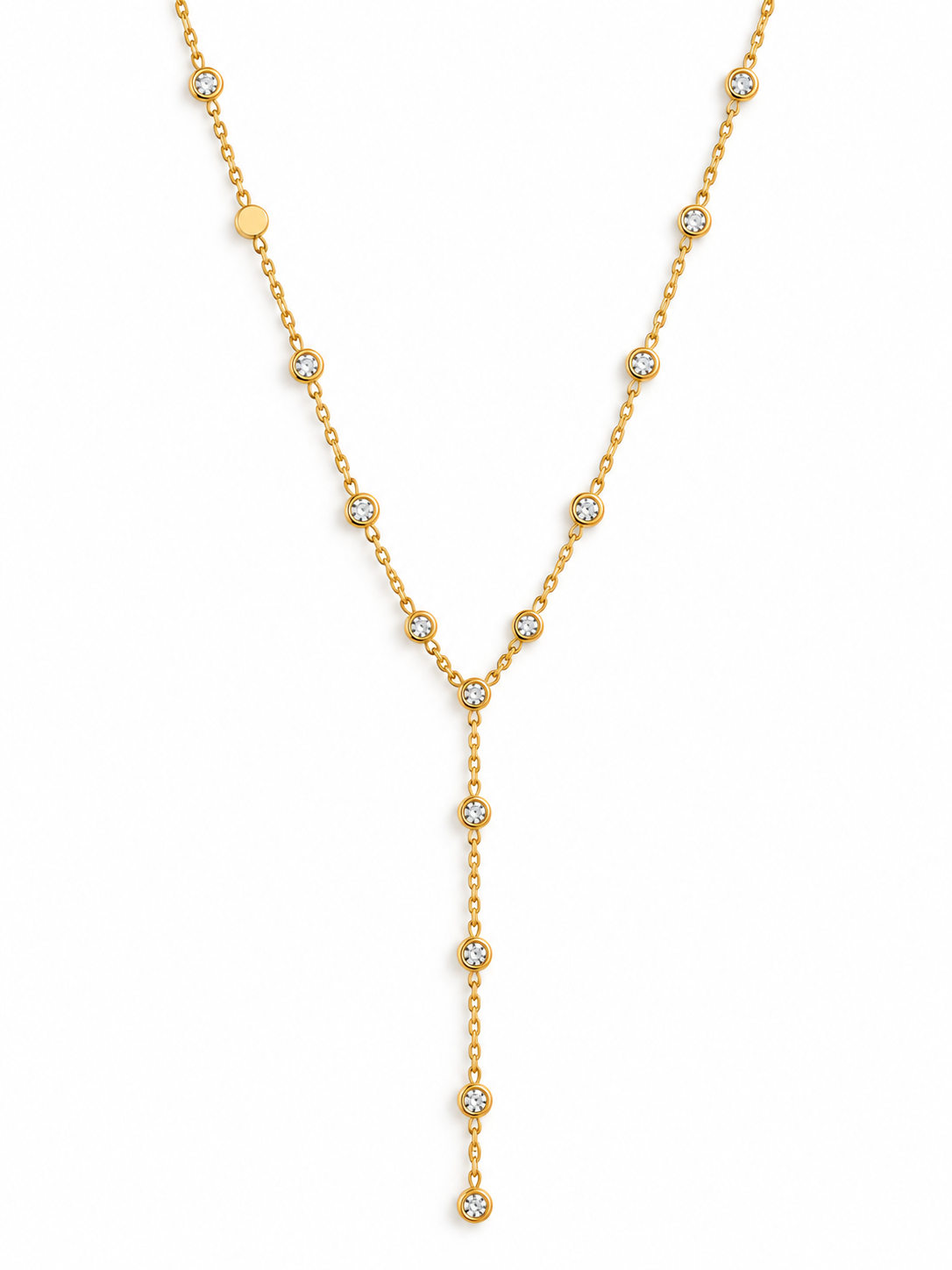 Colier placat cu aur de 18K Glitterati Stardrop
