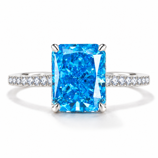 Inel din argint Glitterati Brilliance - deep blue