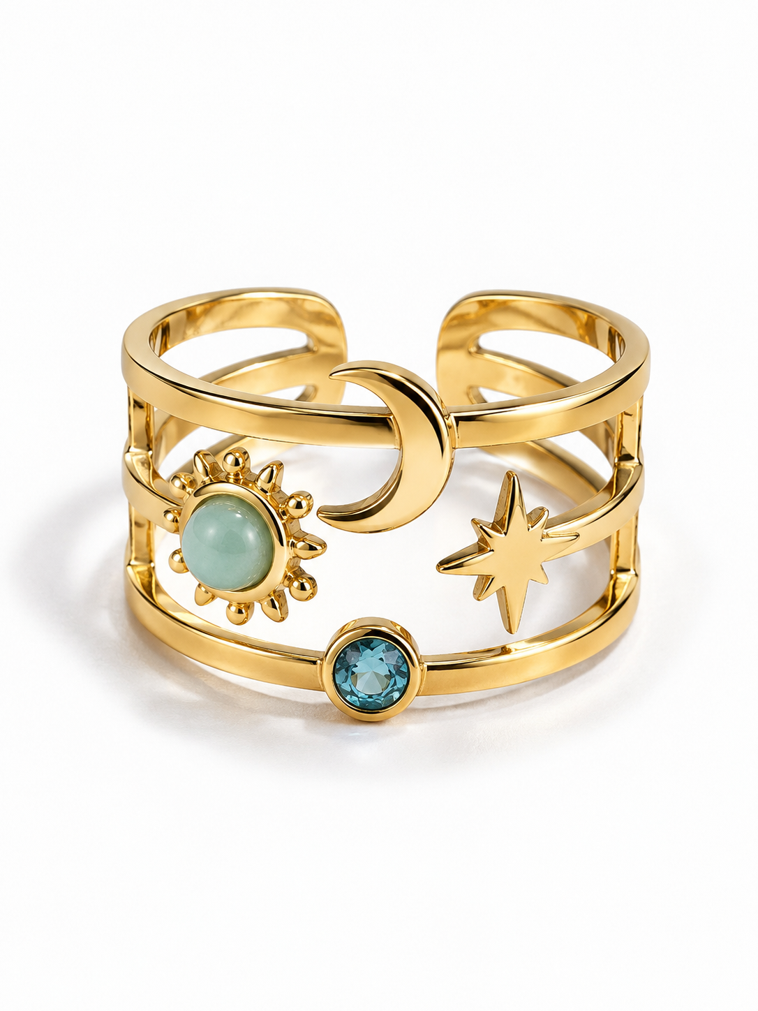 Inel placat cu aur18k Glitterati