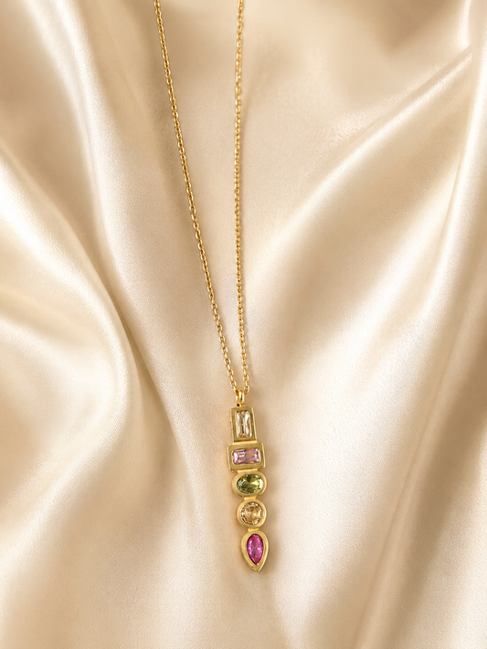 Colier placat cu aur de 18K Glitterati