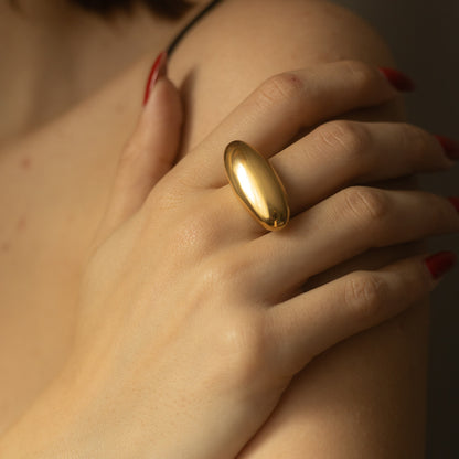 Inel placat cu aur de 18k Glitterati Fierce
