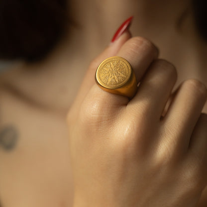 Inel placat cu aur de 18k Glitterati Wizzard