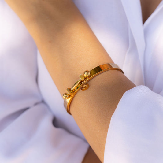 Bratara placata cu aur de 18k Glitterati