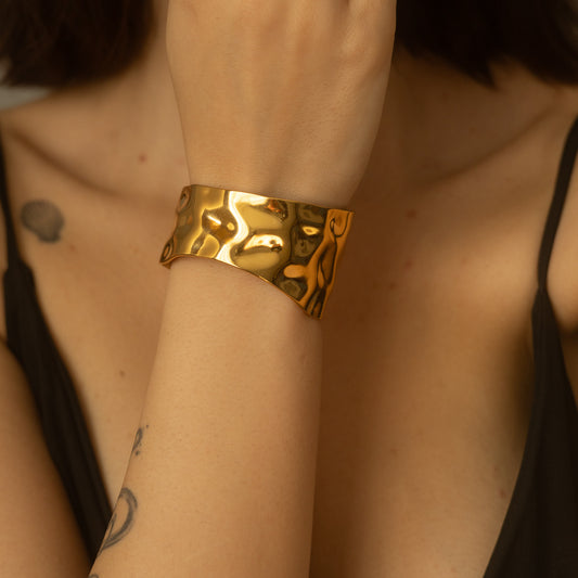 Bratara placata cu aur de 18k Glitterati Cleopatra
